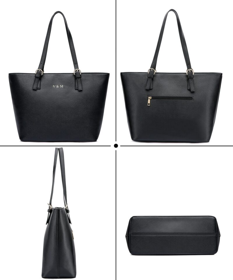 Shopper handbag for office and leisure, classic ladies bag (also ideal as a school and office bag) - Image 3