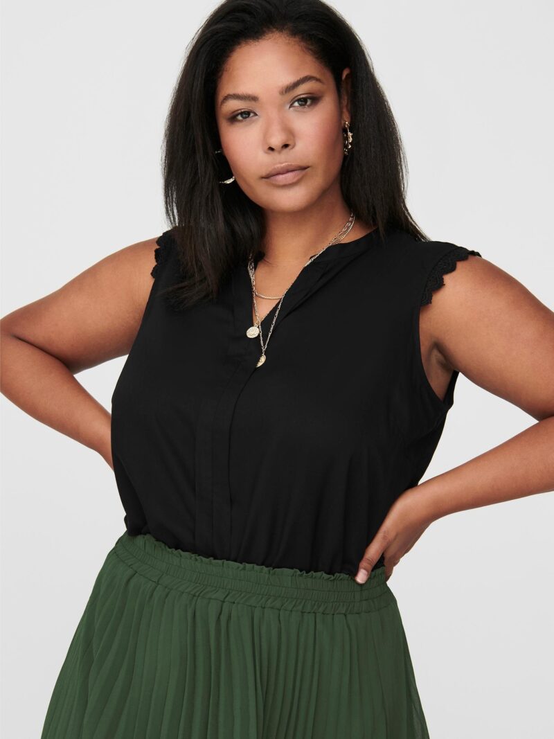 Blouse top CARMUMI SL TOP WVN NOOS with lace