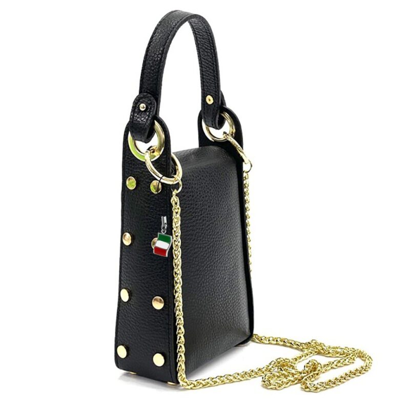 Shoulder Bag Florence shoulder bag bee genuine leather  black approx. 13cm x approx. 18cm - Image 5
