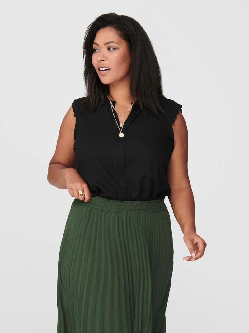Blouse top CARMUMI SL TOP WVN NOOS with lace - Image 2