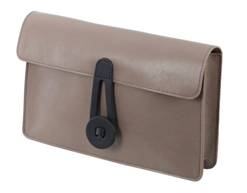 Evening Bag ALICE, TW3 – Discreetly elegant leather clutch with chain - Image 2