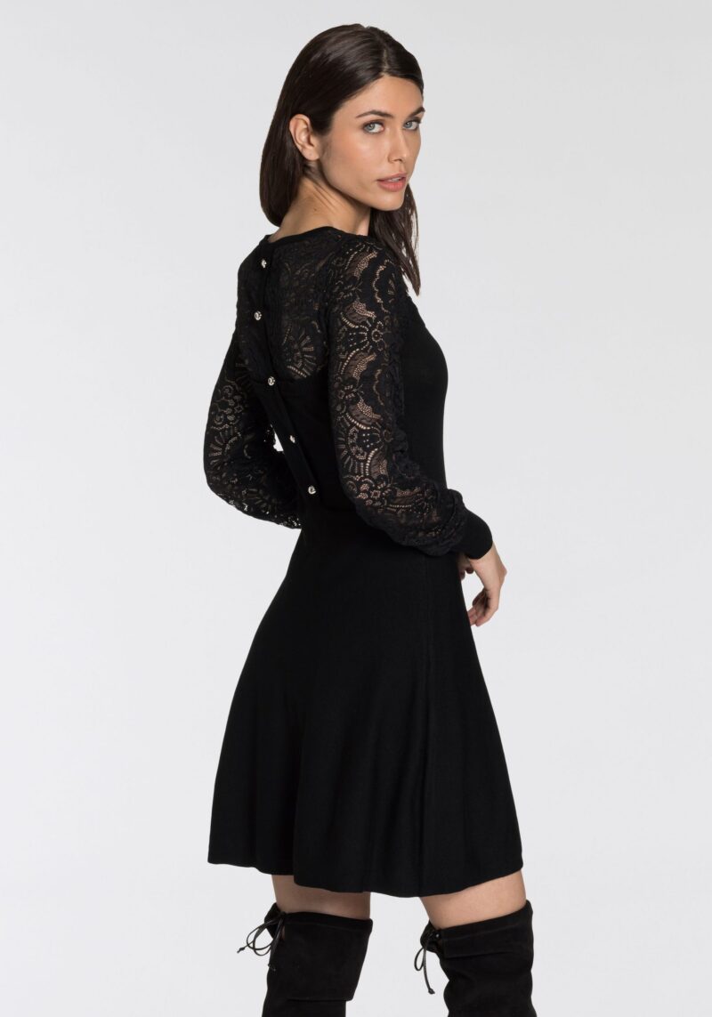Knitted Dress for special occasions, short dress, tailored cut