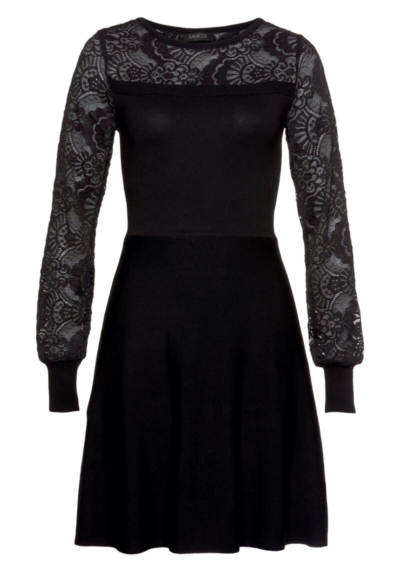 Knitted Dress for special occasions, short dress, tailored cut - Image 6