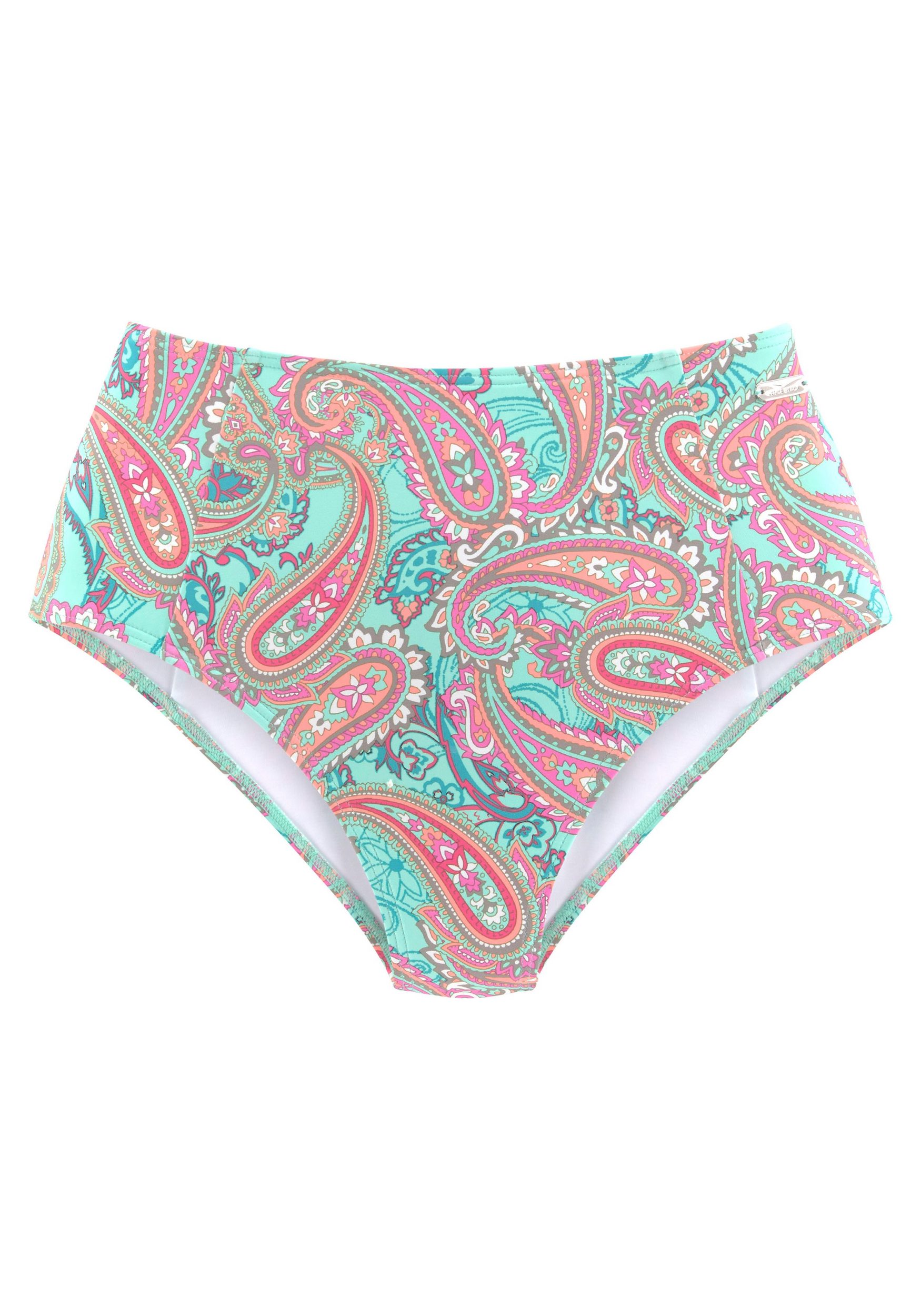 High-waist bikini bottoms Paislee extra high cut, soft microfiber, with recycled polyamide - Image 2