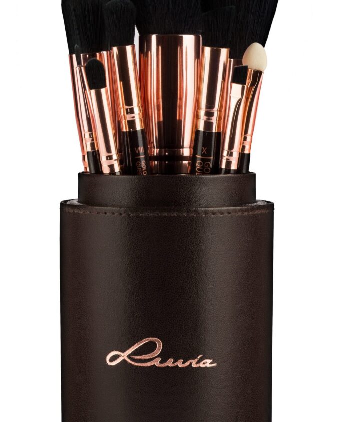 Golden Queen cosmetic brush set