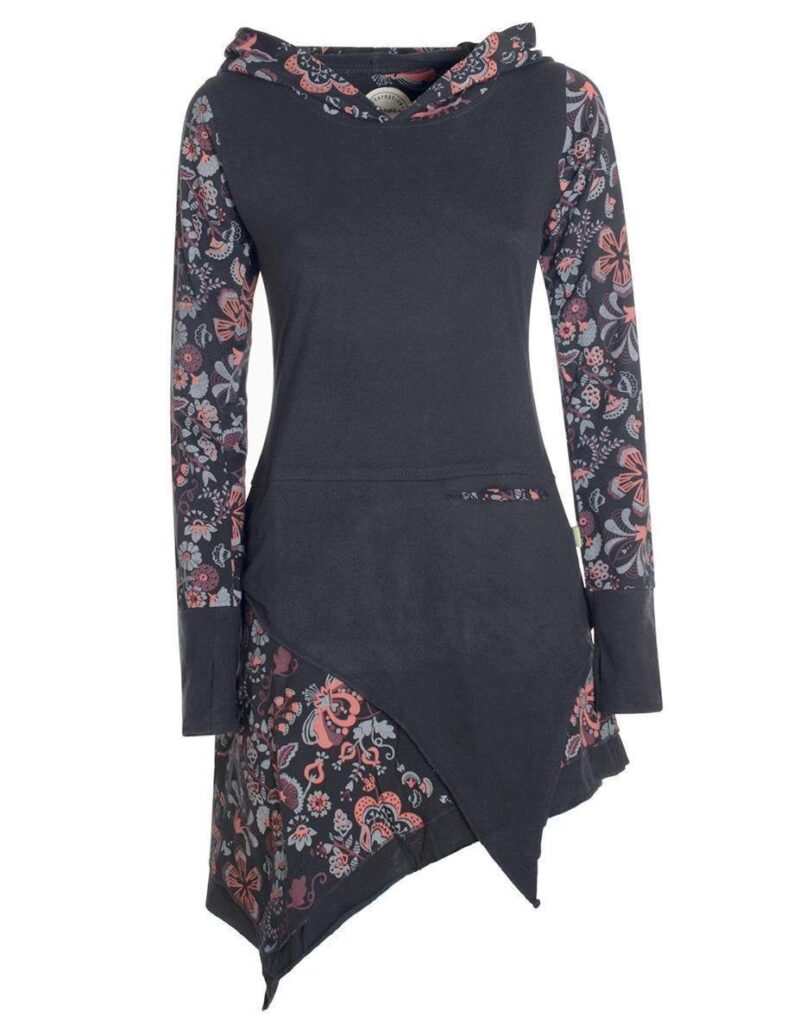 Pointed Dress long-sleeved dress elves pointed elf tunic printed