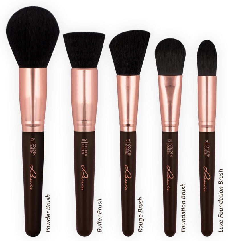 Golden Queen cosmetic brush set - Image 3