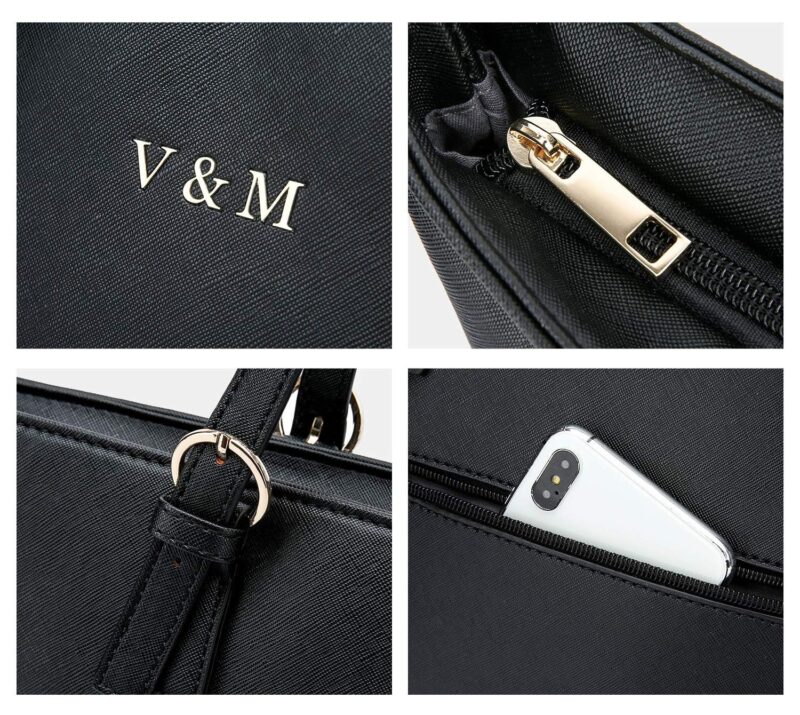 Shopper handbag for office and leisure, classic ladies bag (also ideal as a school and office bag) - Image 6