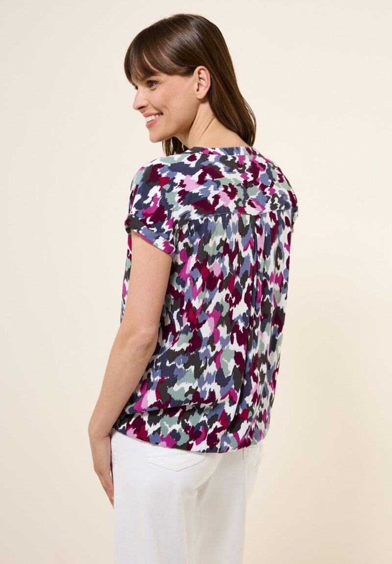 Short-Sleeved Blouse with all-over print - Image 4