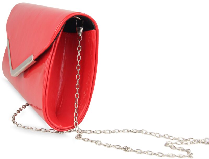Clutch Evening Bag for women in patent leather look - Image 4
