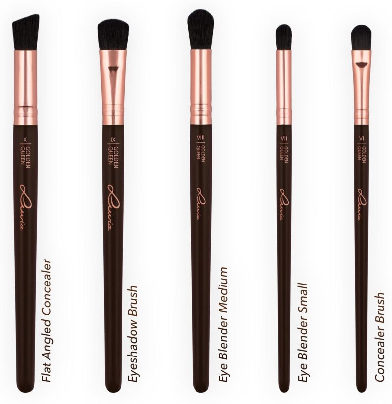 Golden Queen cosmetic brush set - Image 4