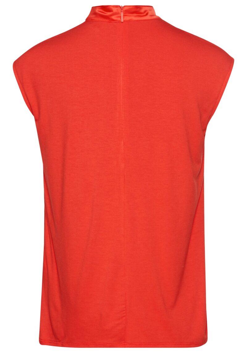 Blouse Top with stand-up collar and cutout - Image 7