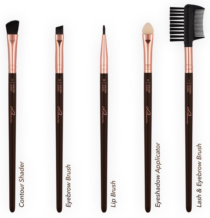 Golden Queen cosmetic brush set - Image 5