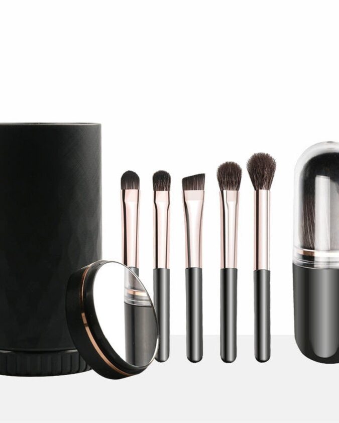 Cosmetic brush set Cosmetic brush set 7-piece makeup brush set with storage box