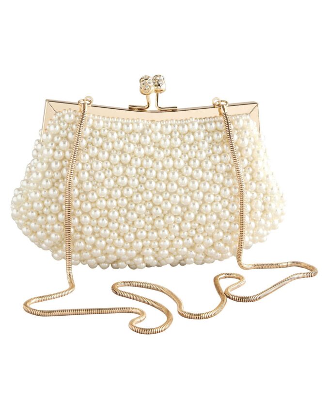 Clutch Clutch with clasp and decorative beads