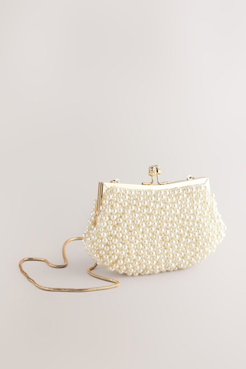 Clutch Clutch with clasp and decorative beads - Image 2