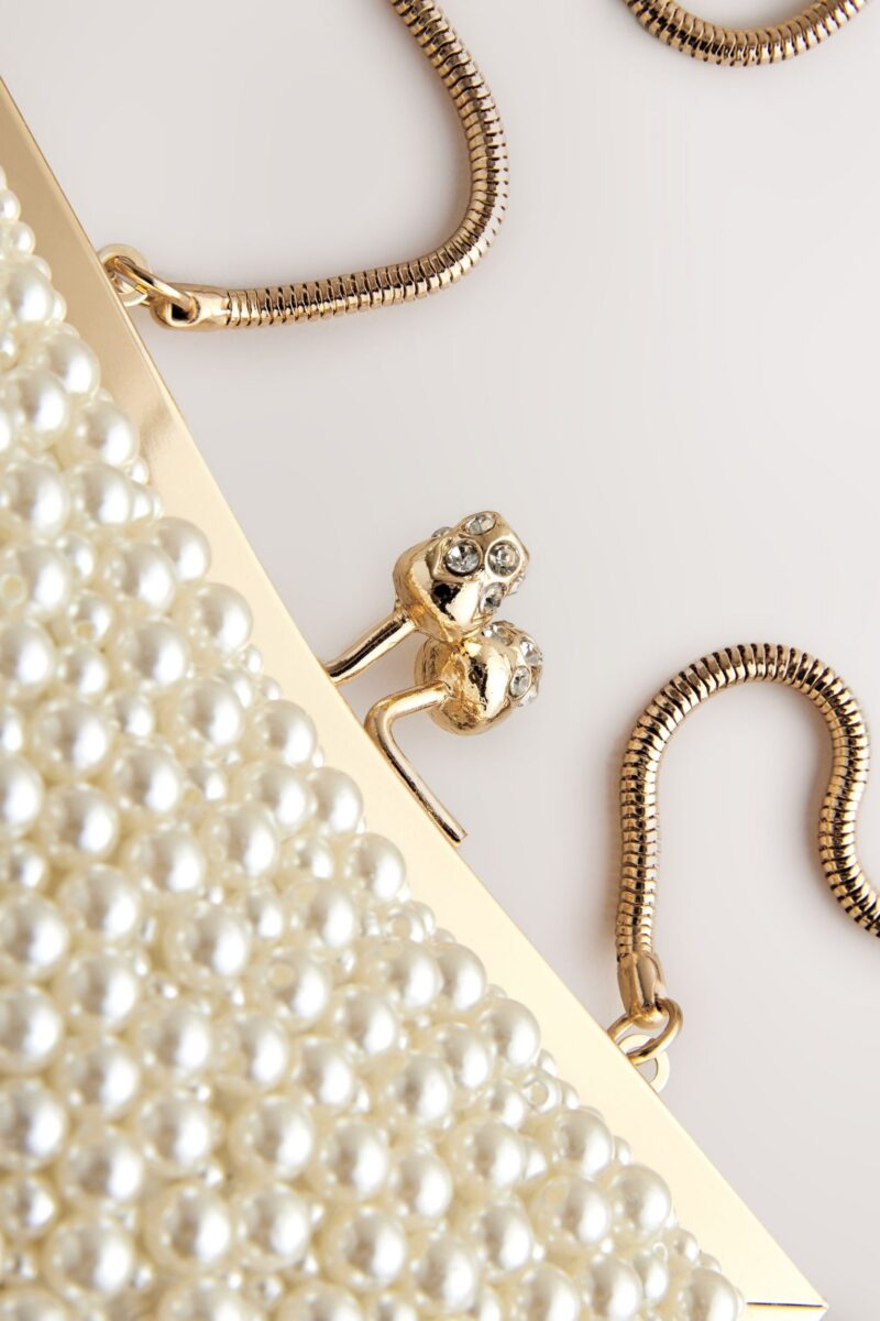 Clutch Clutch with clasp and decorative beads - Image 3