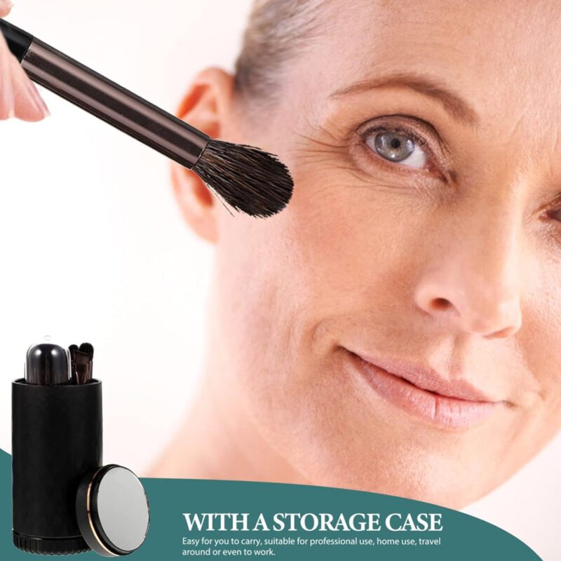Cosmetic brush set Cosmetic brush set 7-piece makeup brush set with storage box - Image 3