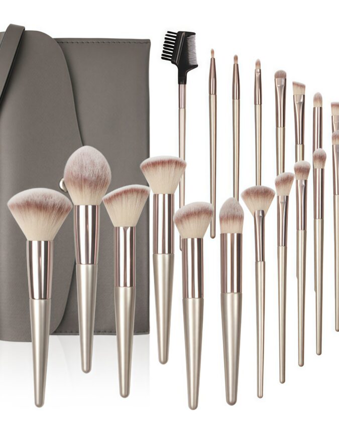 Cosmetic Brush Set Cosmetic Brush Set 21-piece Makeup Brush Set with PU Bag Multifunctional makeup brush, for foundation, contouring, etc.