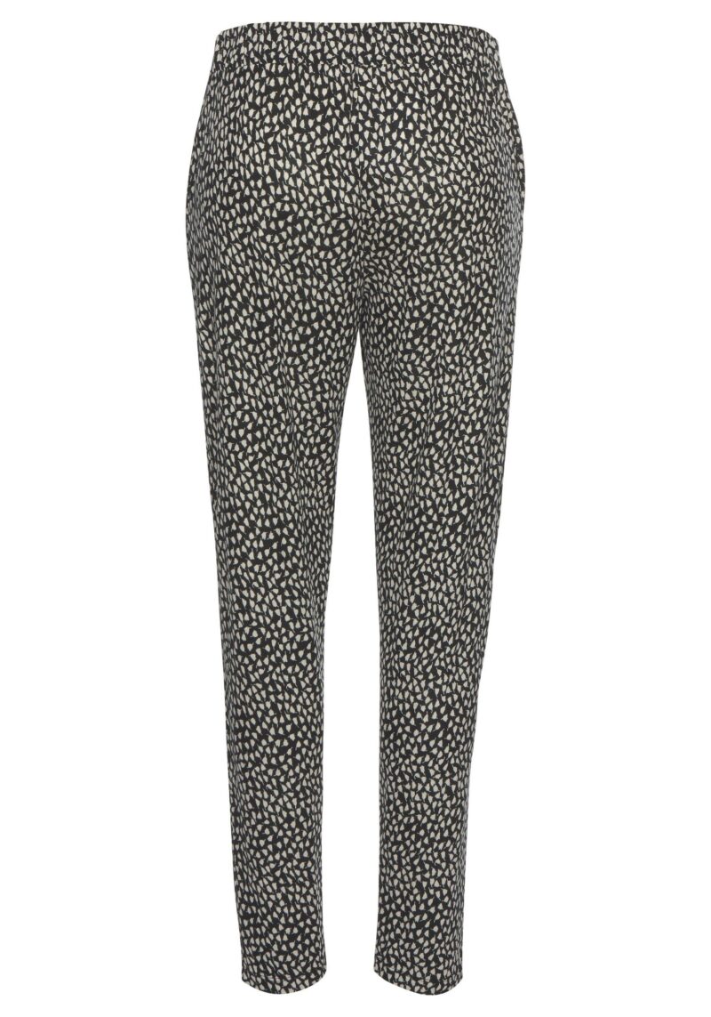 Beach Pants with floral print and pockets, lightweight jersey trousers - Image 4