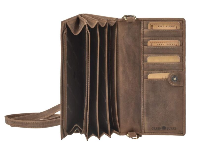 Vintage Wallet- Shoulder wallet, 7 card slots, RFID protection - Image 7