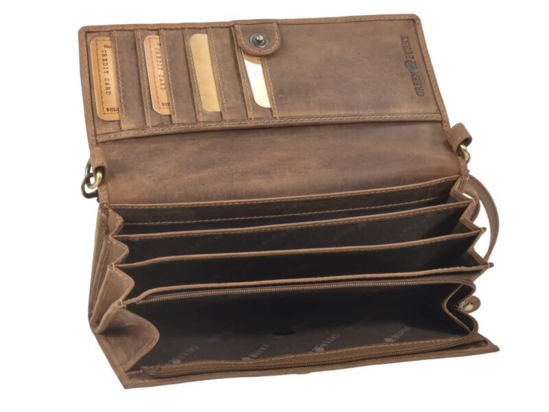 Vintage Wallet- Shoulder wallet, 7 card slots, RFID protection - Image 8