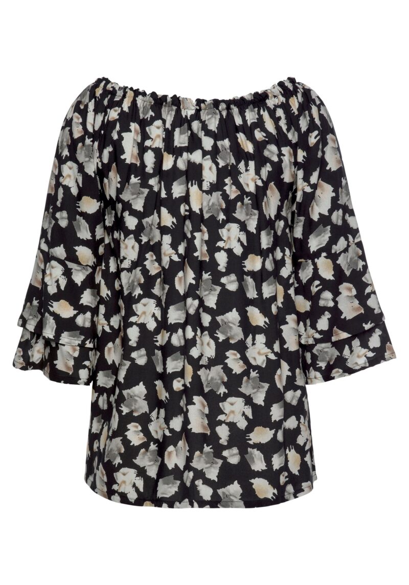 Carmen Blouse with all-over print, women's blouse, off-the-shoulder, casual - Image 4