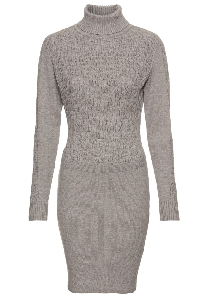 Knitted Dress with turtleneck - Image 6