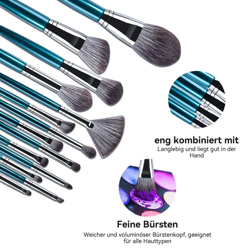 Cosmetic brush set, 14-piece make-up brush set, professional makeup brush kit - Image 2