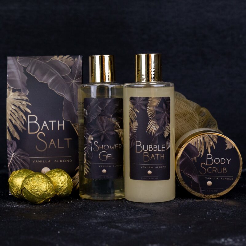 Care gift set "Luxury" bath set for women in glittering stiletto shoe - Image 2