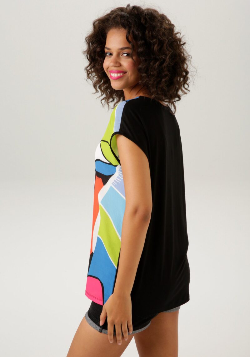 Shirt Blouse printed with an artistic face - Image 2