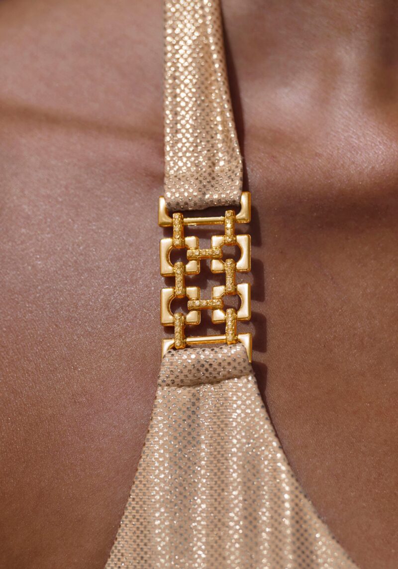 Triangle Bikini Rio with gold-colored decorative buckles - Image 3