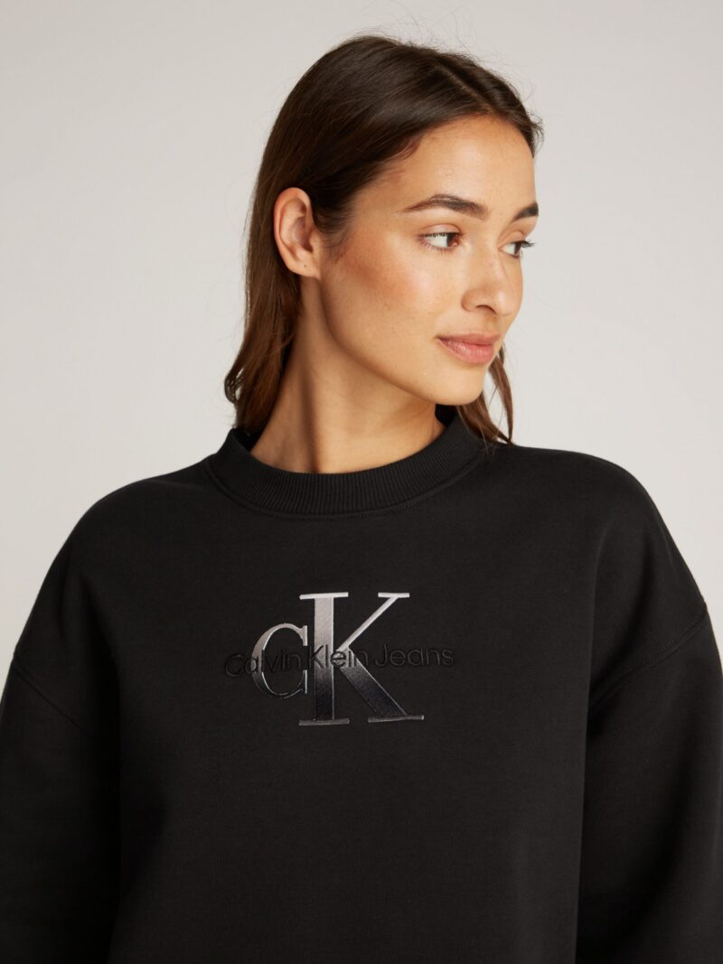 EMBROIDERED MONOLOGO CREW DRESS with logo embroidery - Image 3