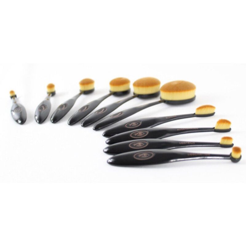 Cosmetic brush set 10-piece contouring deluxe brush set 10 pcs. - Image 3
