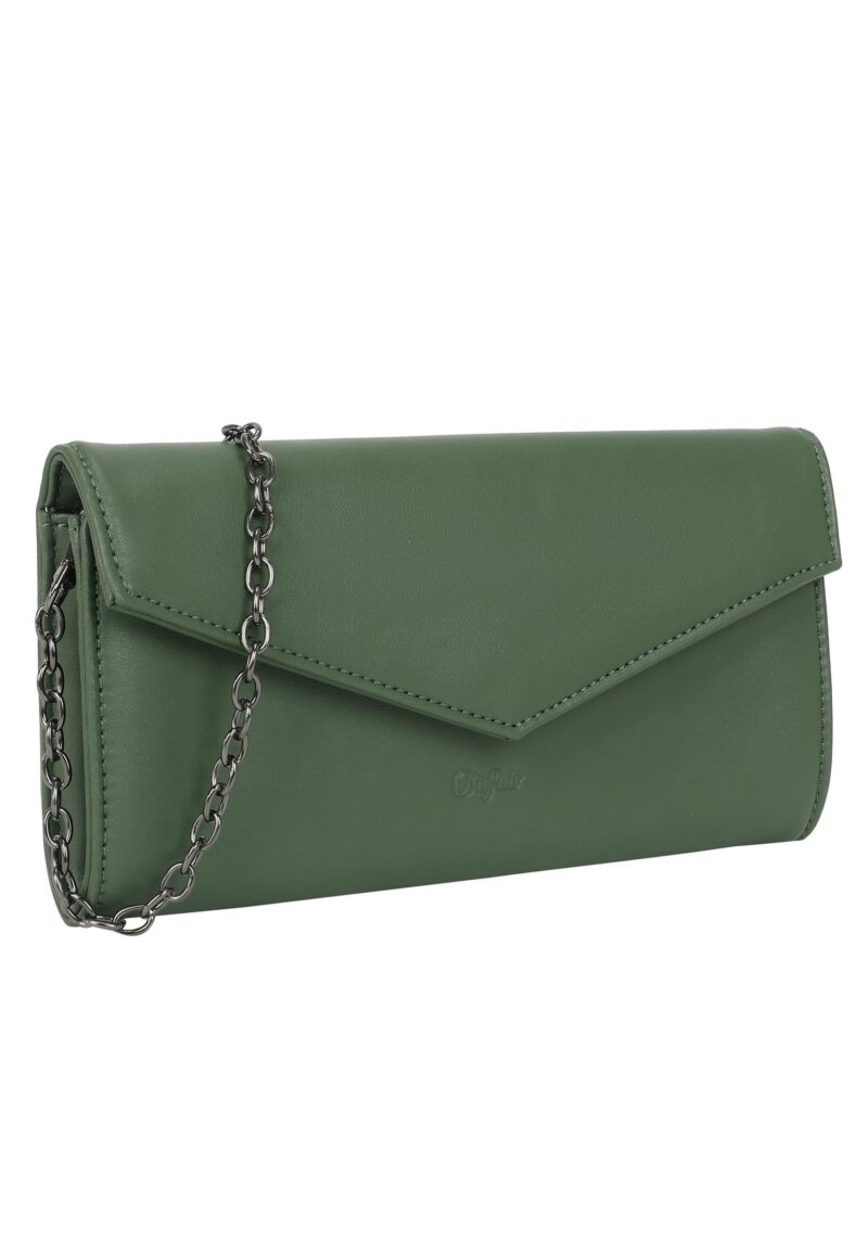 Clutch Secco with removable shoulder chain