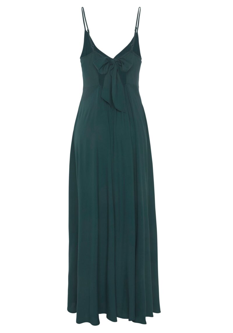Maxi Dress- made of woven viscose, cut-out at the back, summer dress - Image 4