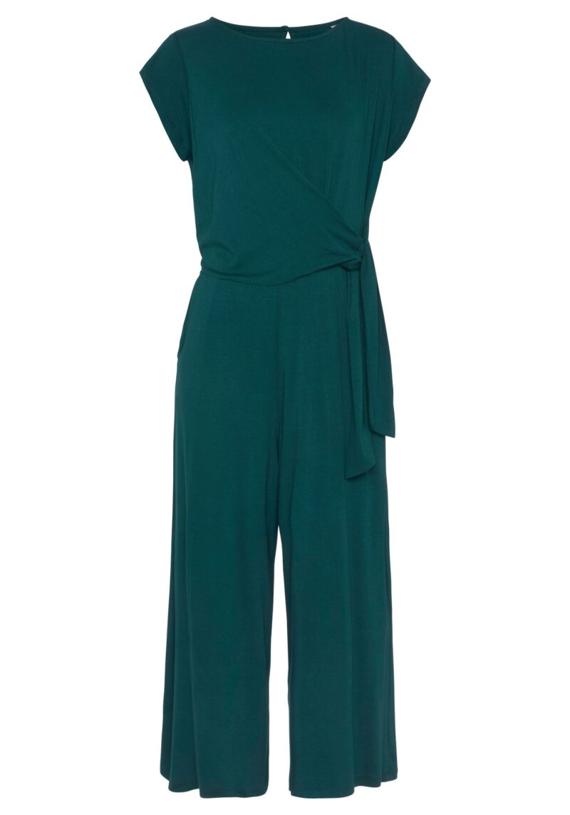 Culotte Overalls with knot detail at the waist, elegant jumpsuit, festive - Image 2