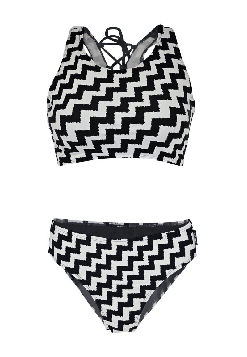 Triangle Bikini Top Black & White