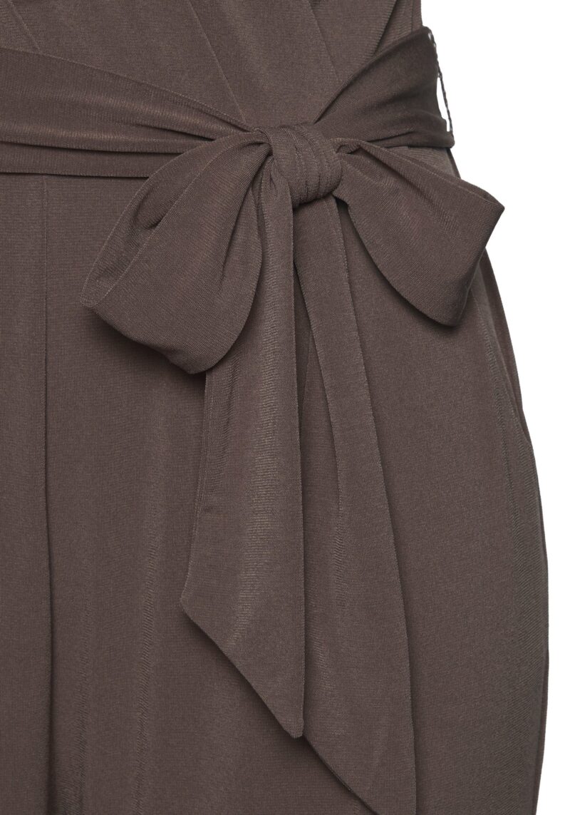 LASCANA Overall- (with tie belt) made of crease-free fabric, elegant jumpsuit in wrap look, non-iron - Image 5