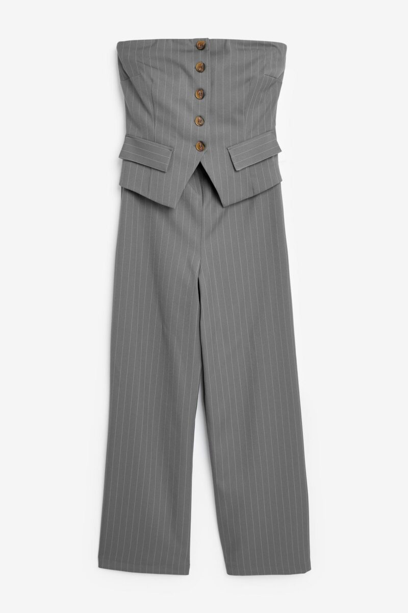 Jumpsuit Rochelle Humes Pinstripe Bandeau Jumpsuit