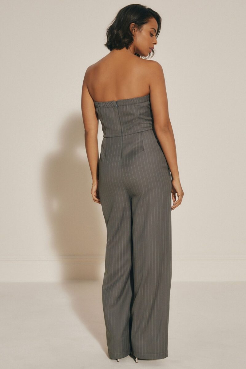 Jumpsuit Rochelle Humes Pinstripe Bandeau Jumpsuit - Image 2