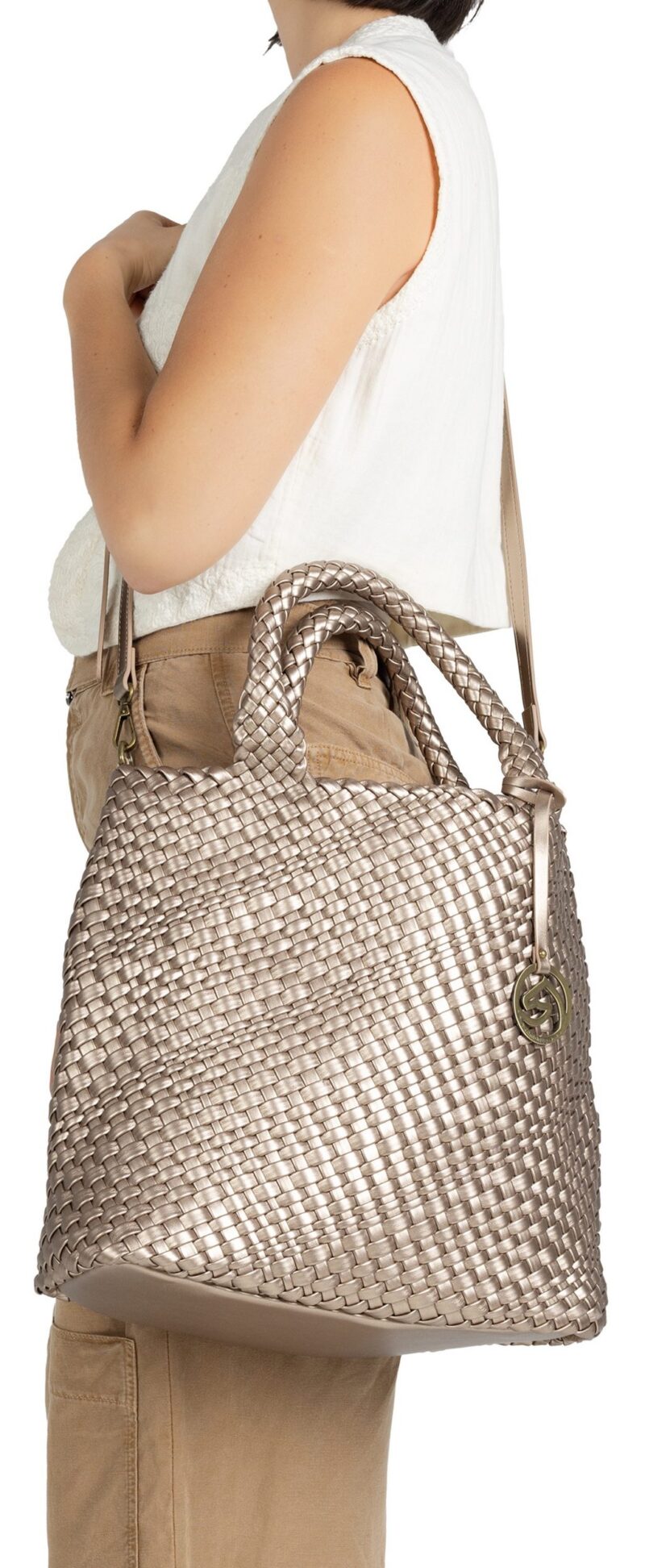 Shoulder Bag Women's handbag, shoulder bag with removable inner pocket - Image 9