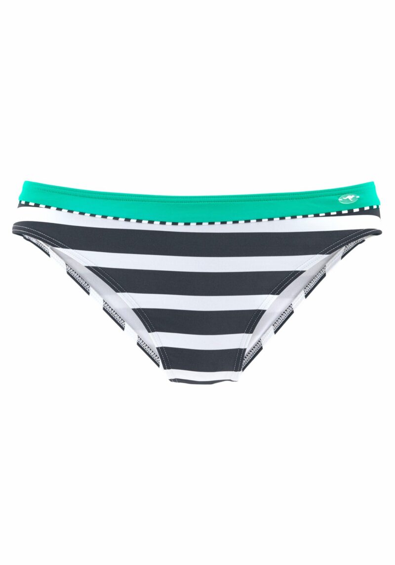 Anita Bikini Bottoms in a cool block stripe design - Image 2