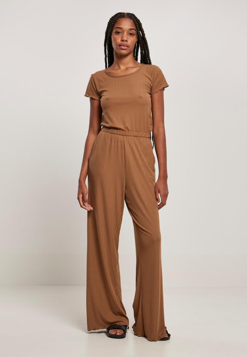 Jumpsuit Urban Classics Women's Ladies Rib Wid Leg Jumpsuit - Image 8