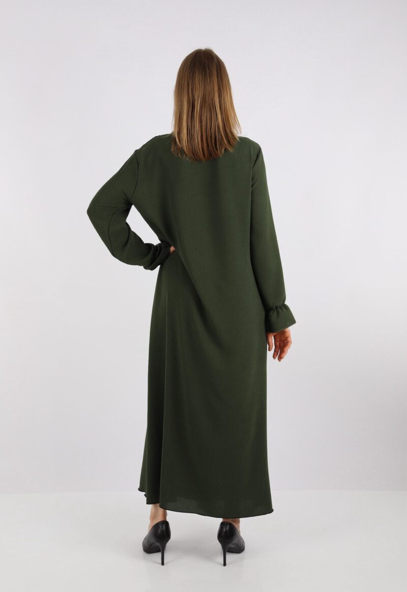 Summer Dress Elegant long-sleeved abaya dress made of jazz fabric Summer dress for women - Image 2