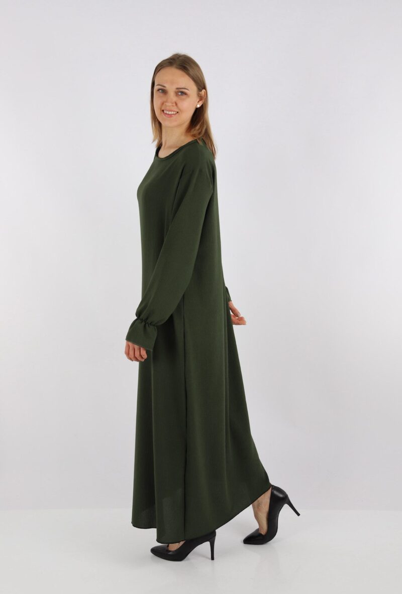 Summer Dress Elegant long-sleeved abaya dress made of jazz fabric Summer dress for women - Image 3