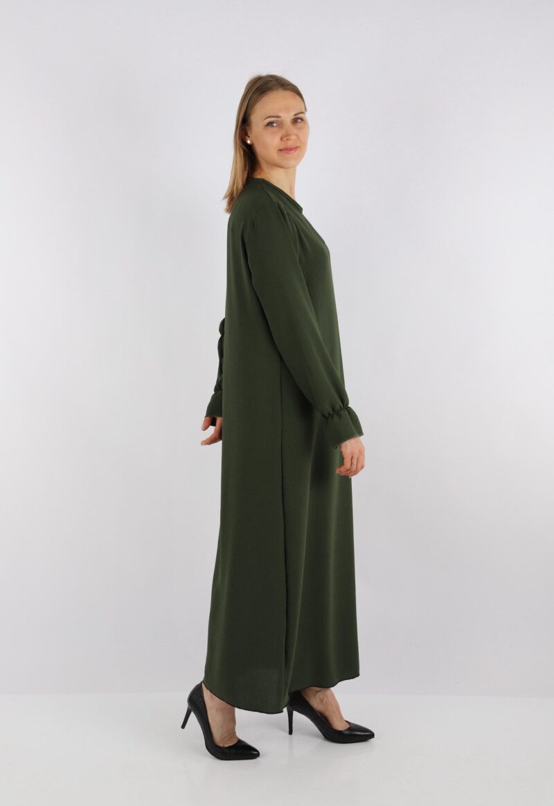 Summer Dress Elegant long-sleeved abaya dress made of jazz fabric Summer dress for women - Image 6