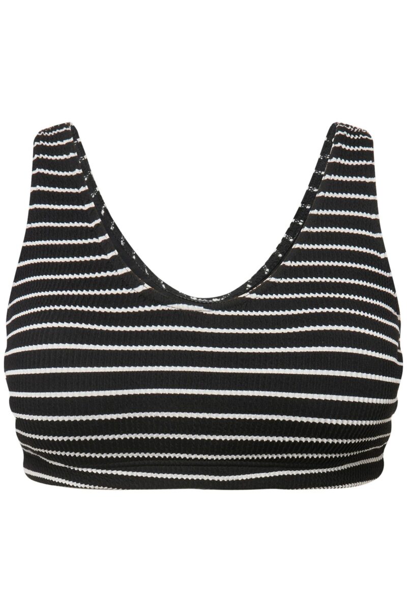Bustier bikini bikini top soft cups striped stretch structure - Image 2