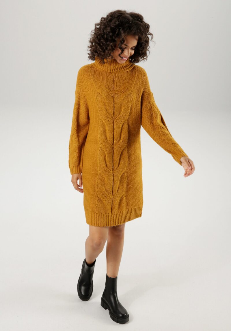 Knitted Dress with extravagant cable pattern - Image 7
