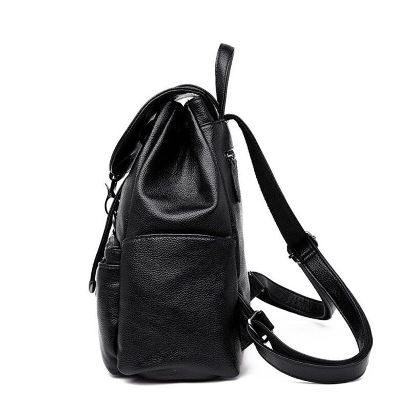 Leisure Backpack Women's Backpack made of soft leather, multifunctional design handbag - Image 4